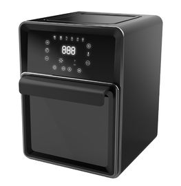 Tampilan Digital Oven Penggorengan Udara Panas Warna Hitam / Biru / Oranye CE Disetujui